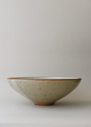 Extra Large Lucy Serving Bowl in Flecked Ivory - Victoria Morris